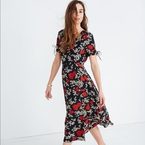 MADEWELL Peekaboo Sleeve Floral Day Dress, 2